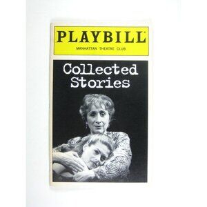 Playbill Manhattan Theatre Club Collected Stories Donald Margulies 1997 Tucci